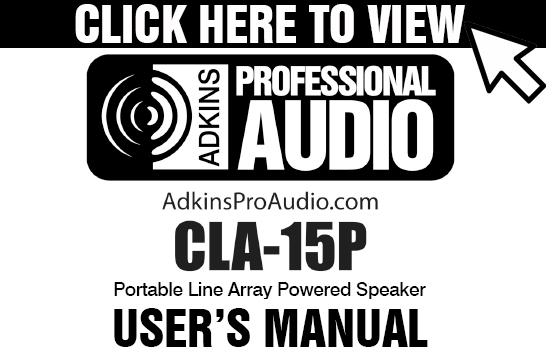 CLA-15P User Manual