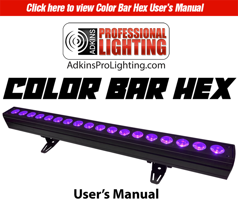 Color Bar Hex Product Manual