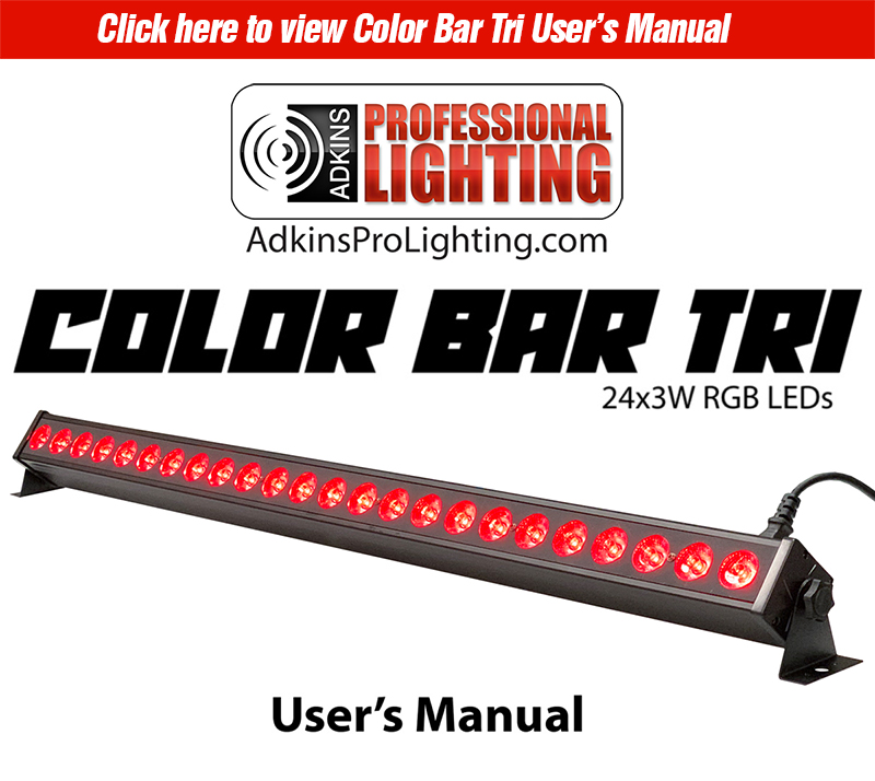 Color Bar Tri Product Manual