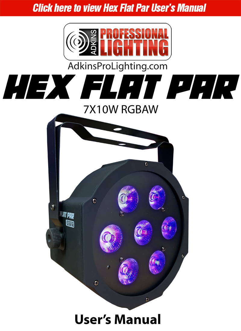 Hex Flat Par Product Manual