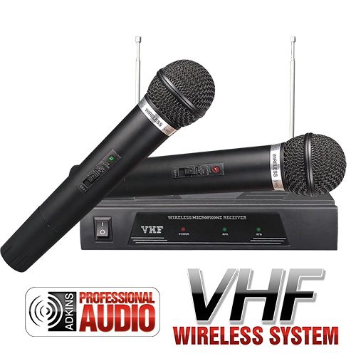 Adkins Professional VHF Dual wireless microphone