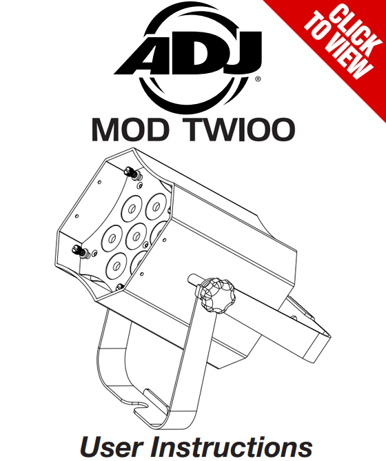 American DJ MOD TW100 product manual