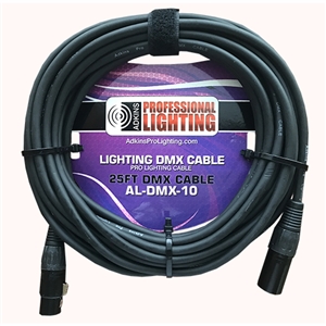 10 Foot Lighting DMX Cable - Adkins Professional Lighting