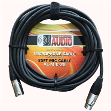 25 Foot Microphone Cable - Adkins Professional Audio