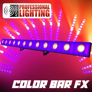 Color Bar FX Up Light and Effects All-in-One 3 Watt x 12 Cree Warm White and SMD5050 LEDs  x 72