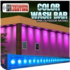 Color Wash Bar RGB Tri-Color 24x3W LED Up Light IP65 Outdoor Rating