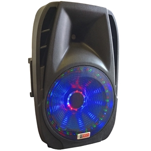 Lighted Powered 15" DJ Speaker - 800 Watts
