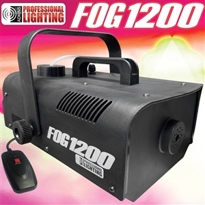 Fog Machine - 1200 Watt W/Remote - Impressive 8,000 Cubic ft. per minute - Adkins Professional Lighting FOG1200