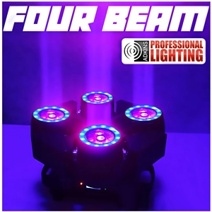 FOUR-BEAM - 4-Head Moving Beam - DJ Lighting Fixture - Adkins Professional Lighting
