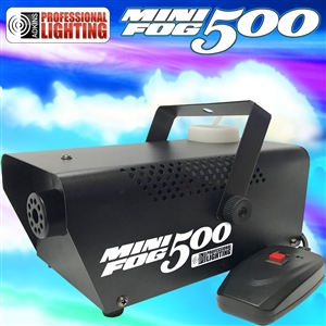 Fog Machine - Adkins Professional 500 Watt Mini Fog Machine with Remote