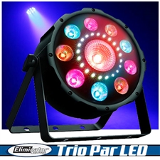 Eliminator Lighting Trio Par LED 3 in 1 Effect Light with Spot Strobe and Wash