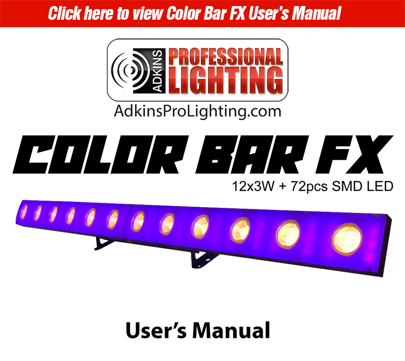 Color Bar FX Product Manual