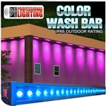 Color Wash Bar RGB Tri-Color 24x3W LED Up Light IP65 Outdoor Rating