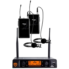 Nady DW-22 LT LT 24 bit Dual Digital Wireless Lapel UHF Microphone System